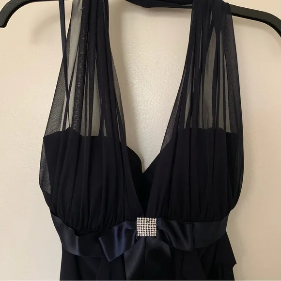 Betsy & Adam | Dresses | Betsy Adam Long Dress Blue Halter Top Sleeveless With Ruffles Nwt | Poshmark Betsy & Adam | Dresses | Betsy Adam Long Dress Blue Halter Top Sleeveless With Ruffles Nwt | Poshmark